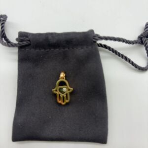 Chopard Chopard Gold Hamsa Necklace with Crystal Detail